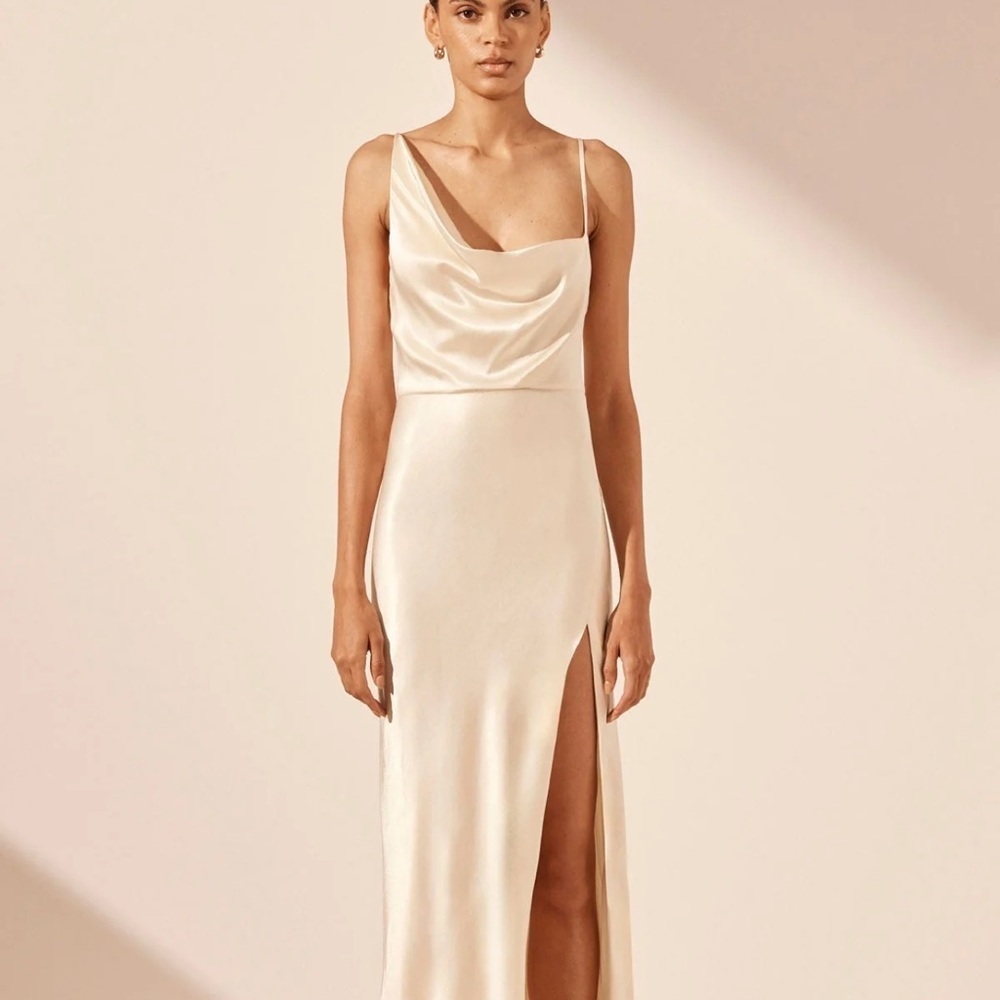 Shona Joy La Lune Split Midi Dress